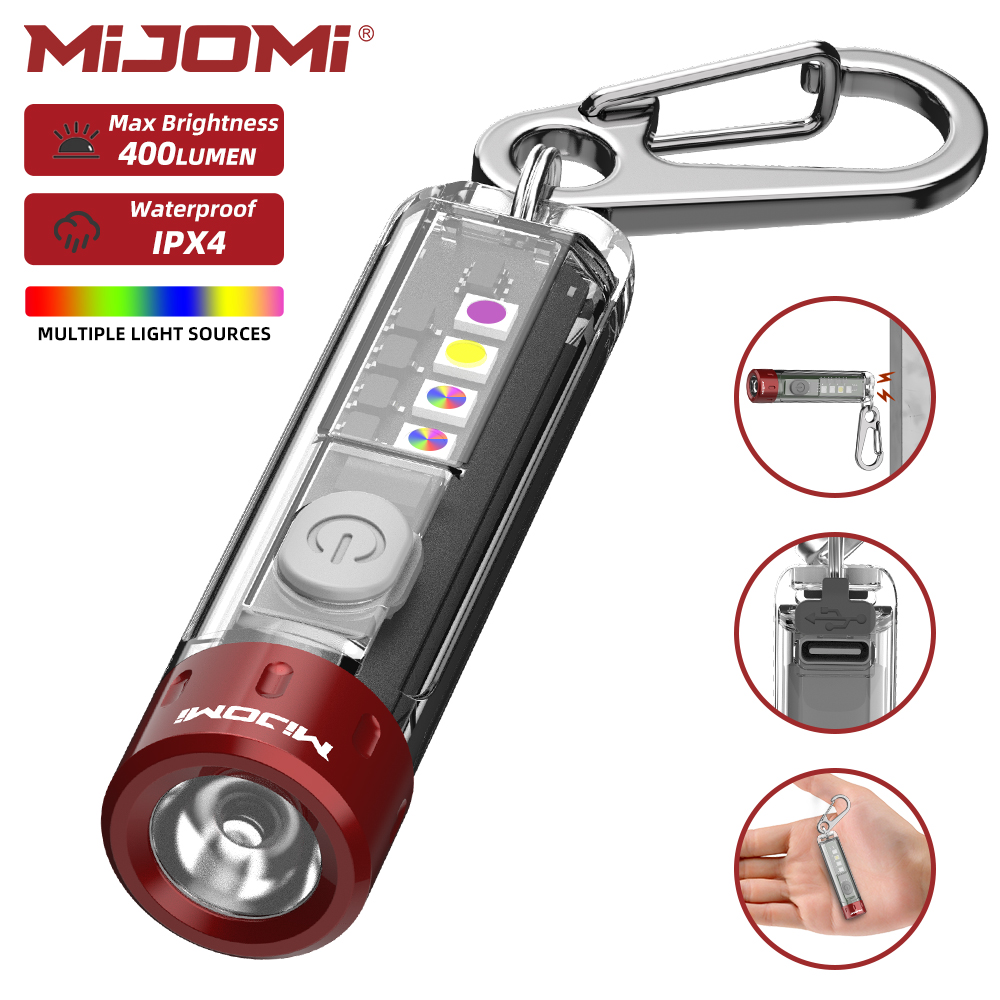 Mini Rechargeable Keychain Flashlight