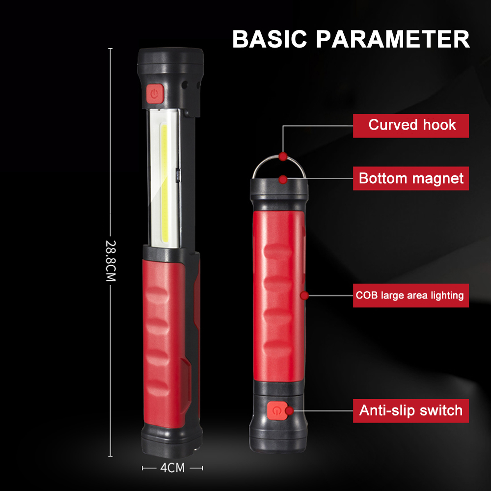 Retractable COB+LED Work Light
