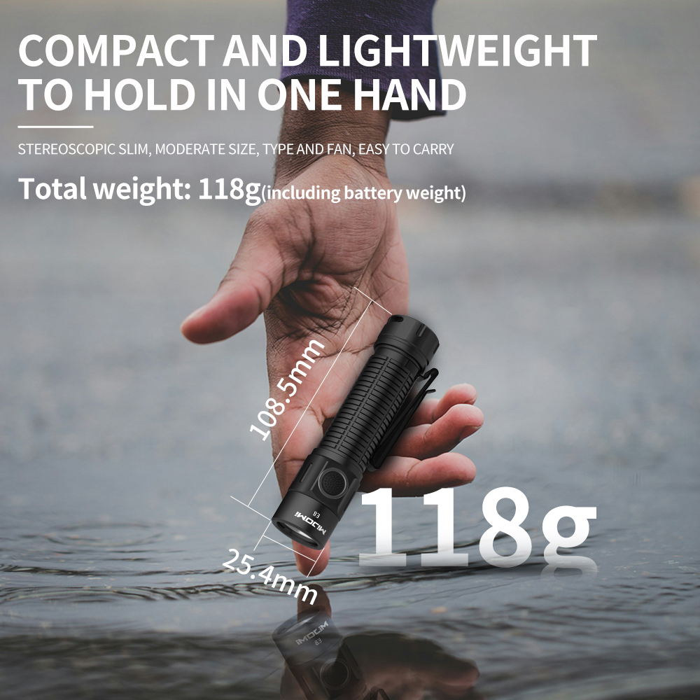 Compact size Rechargeable flashlight