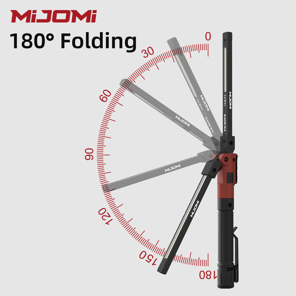Compact Foldable COB+LED work light