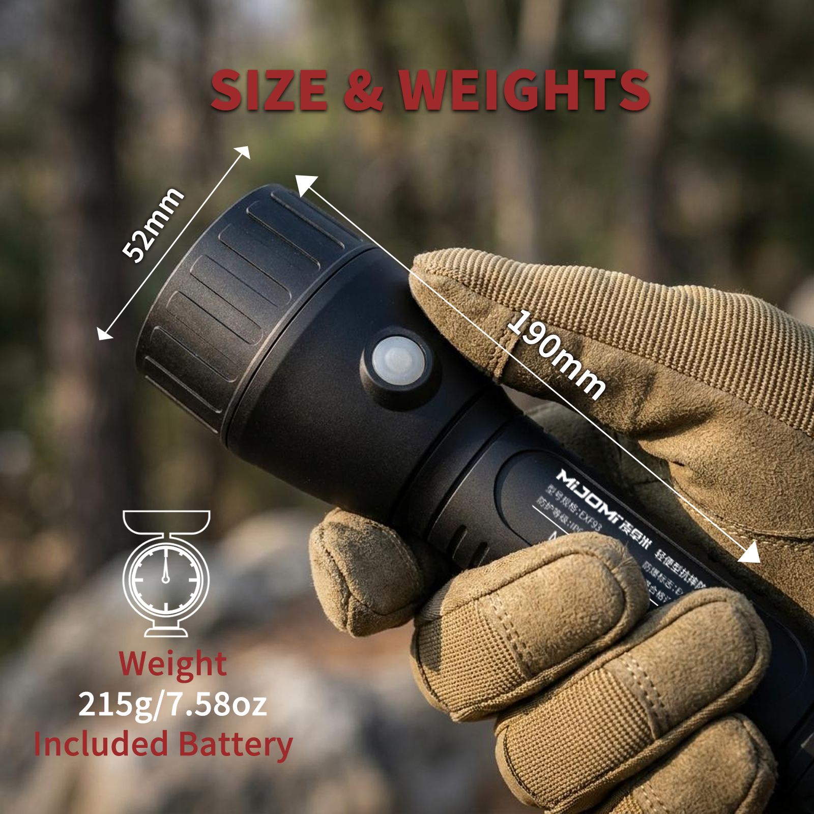 Rechargeable Portable Impact Resistant Anti-Explosion Flashlight