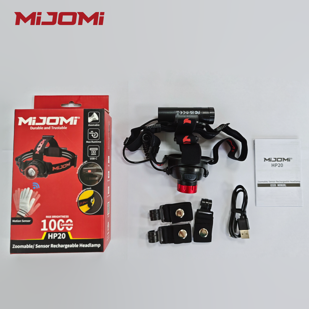 Zoomable/Sensor Rechargeable Headlamp