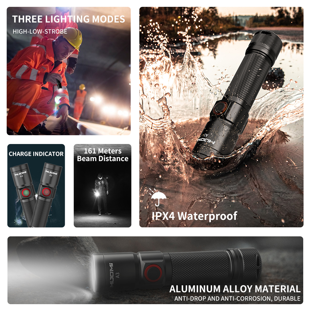 Compact Size Rechargeable Flashlight