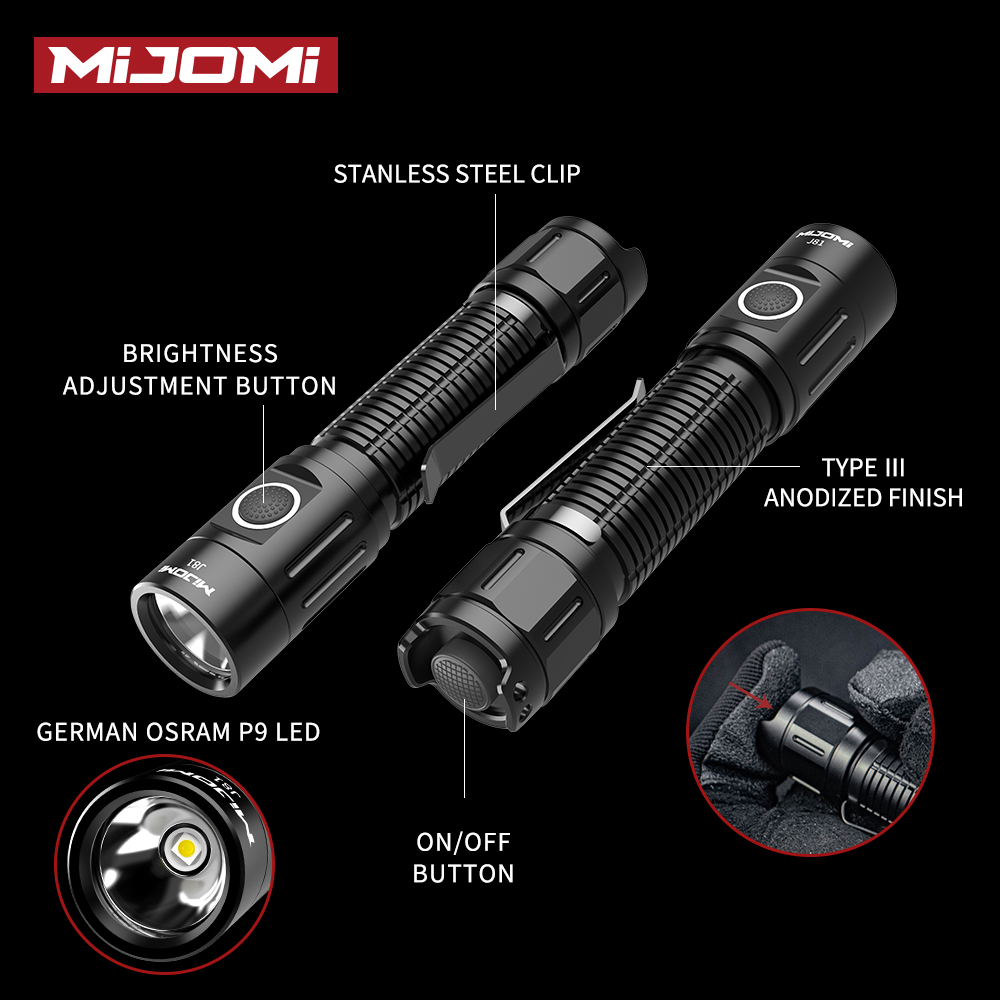 Portable Tactical Charging Flashlight