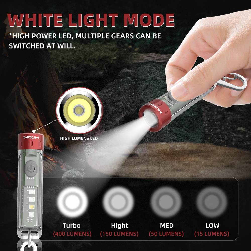 Mini Rechargeable Keychain Flashlight