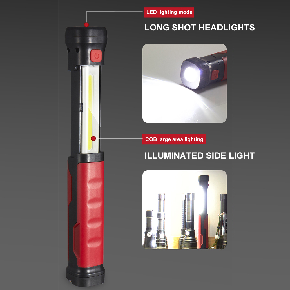 Retractable COB+LED Work Light