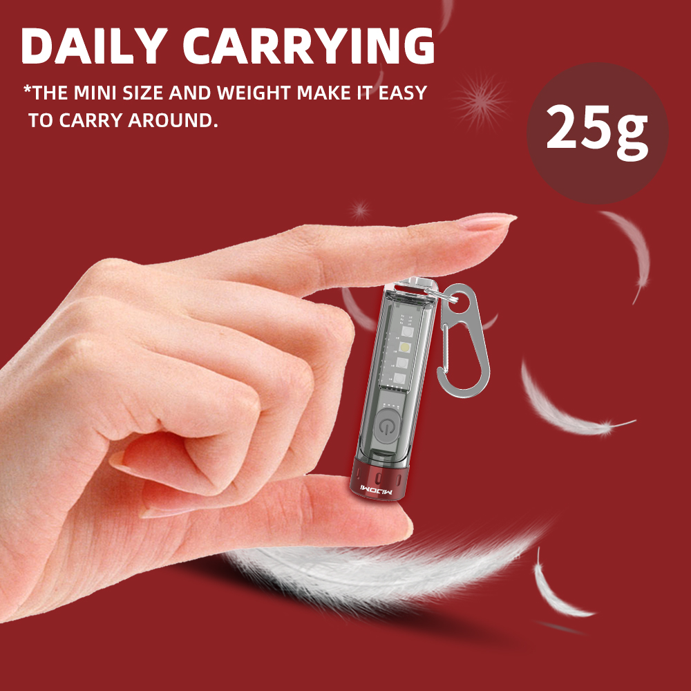 Mini Rechargeable Keychain Flashlight