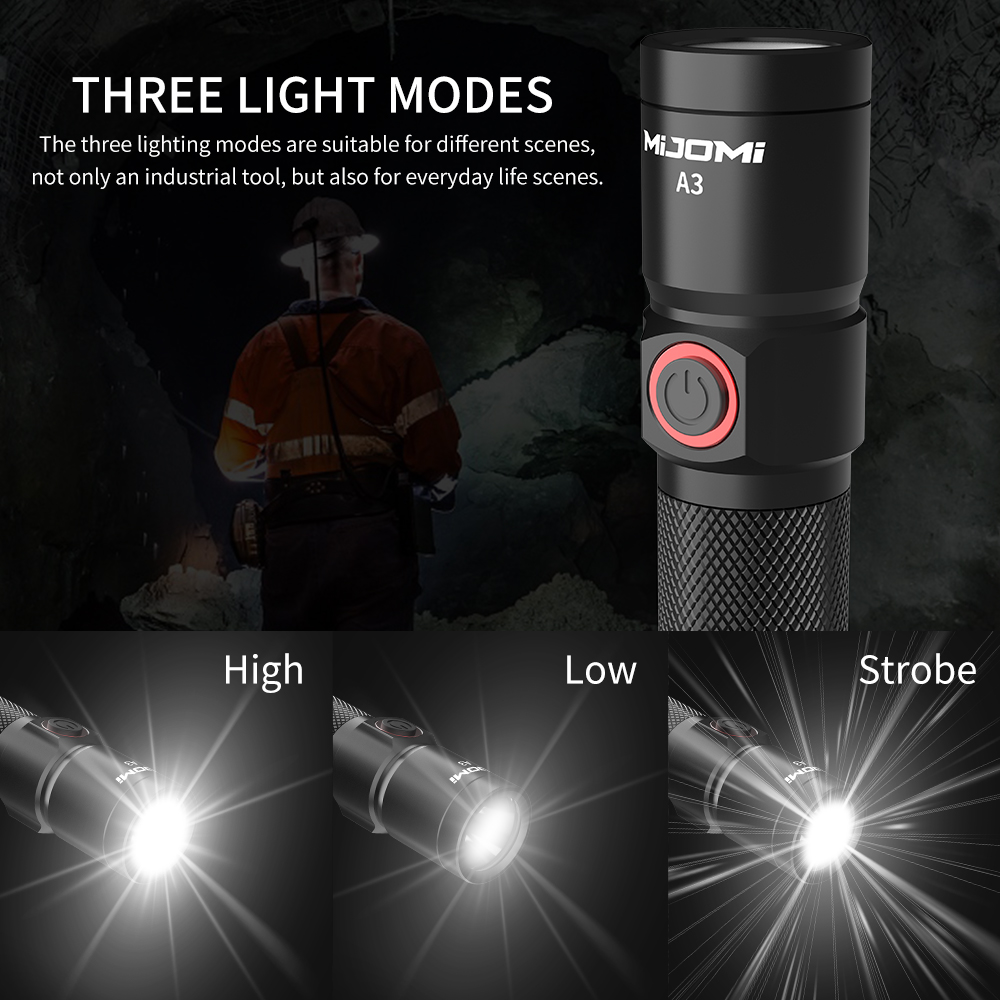Compact Size Rechargeable Flashlight