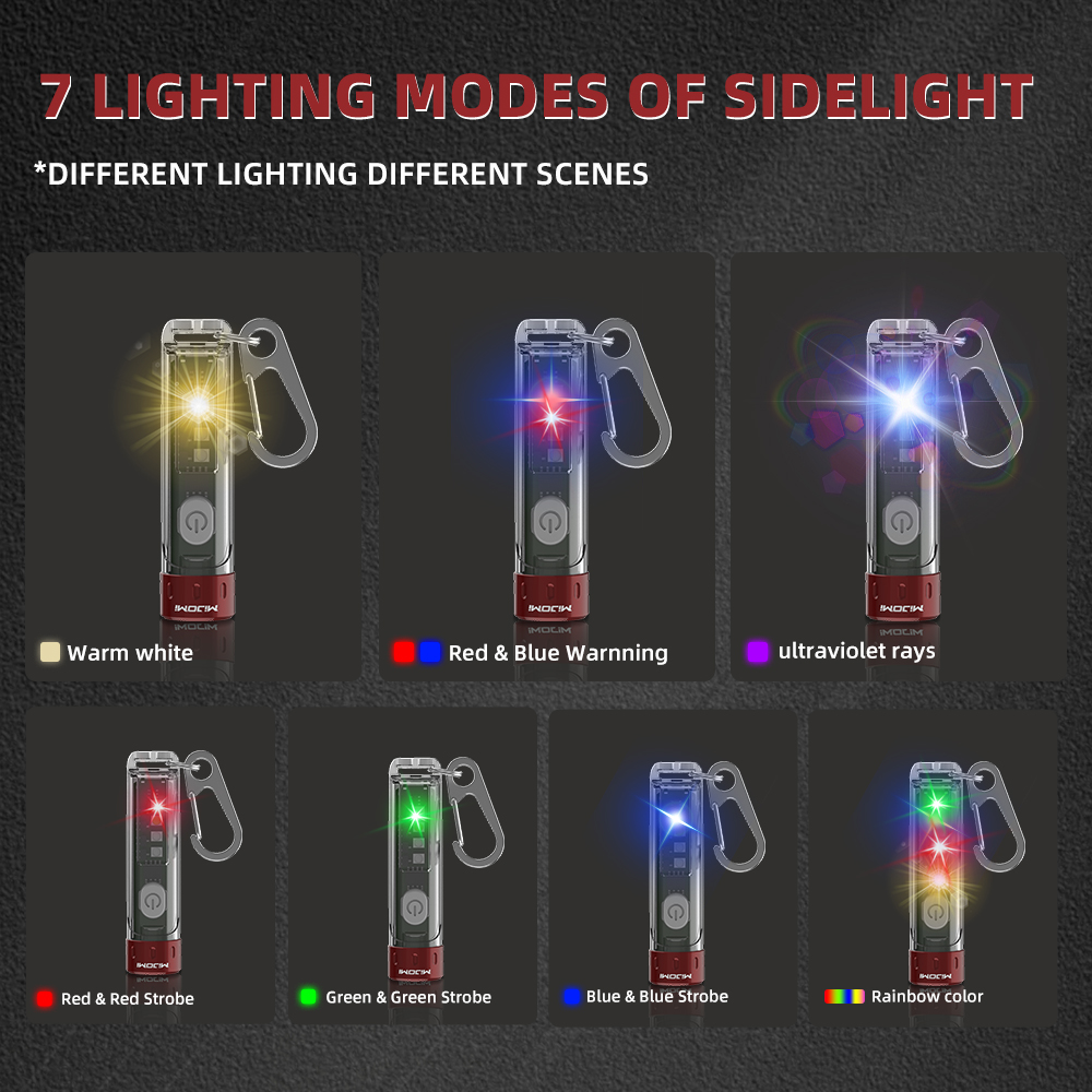 Mini Rechargeable Keychain Flashlight