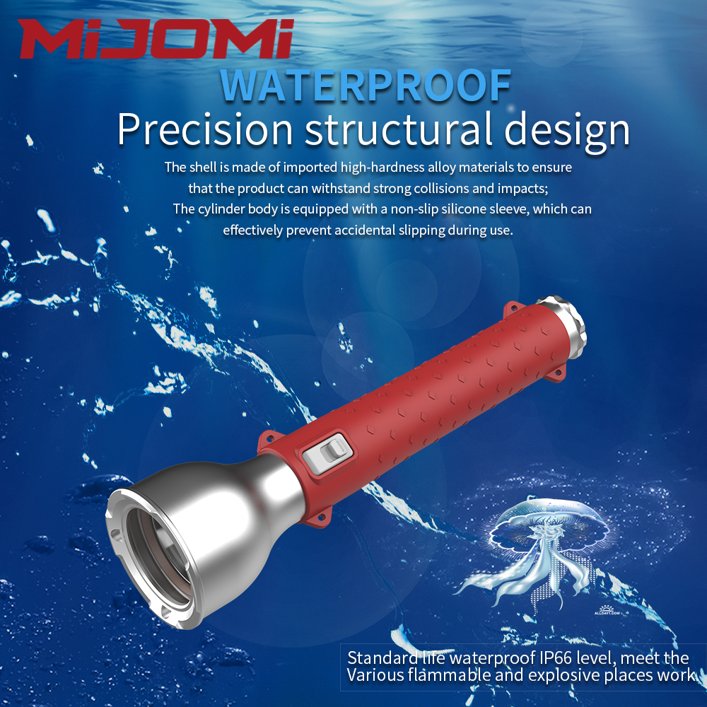 High Power Rechargeable Anti-Explosion Flashlight