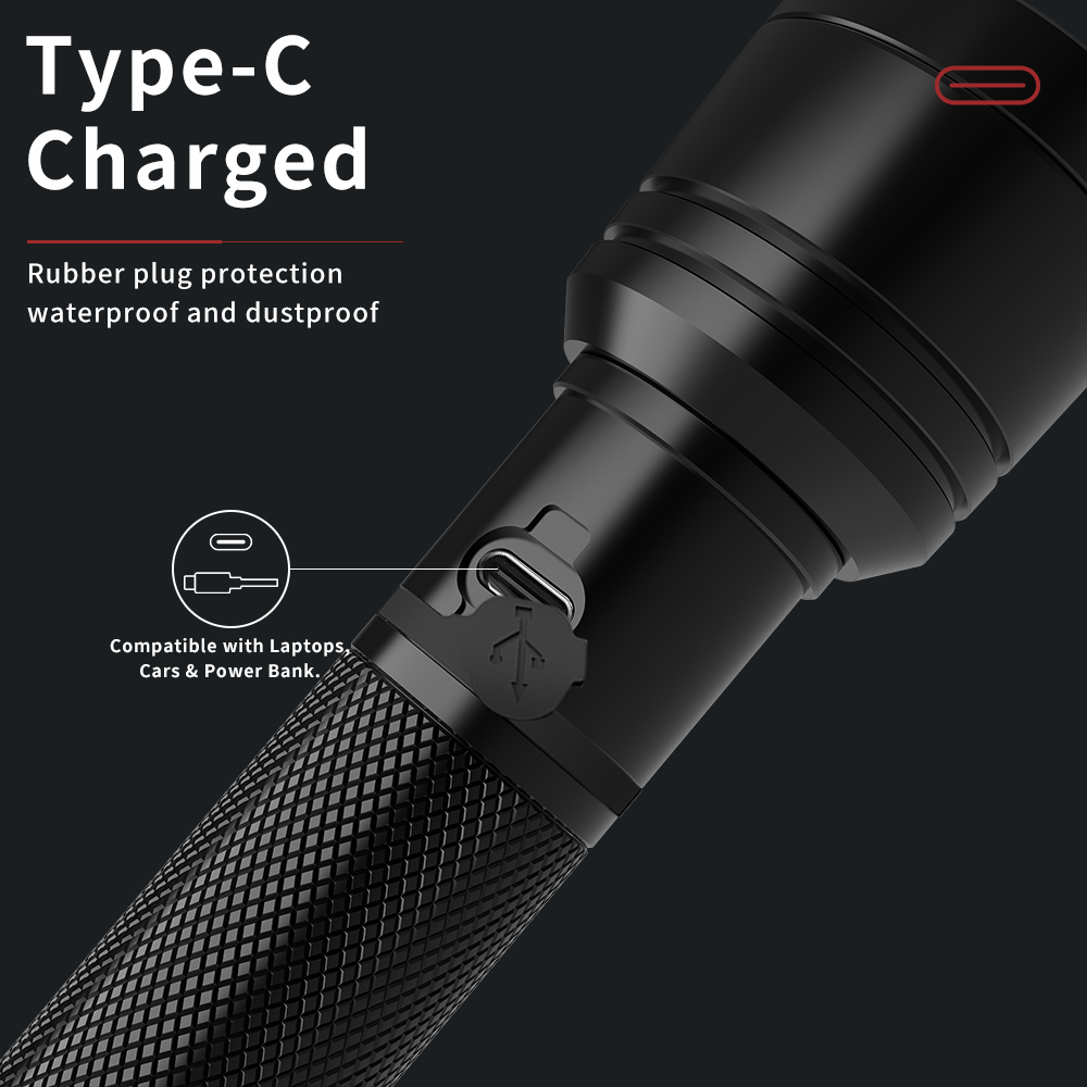 Classical Rechargeable Industry Flashligh