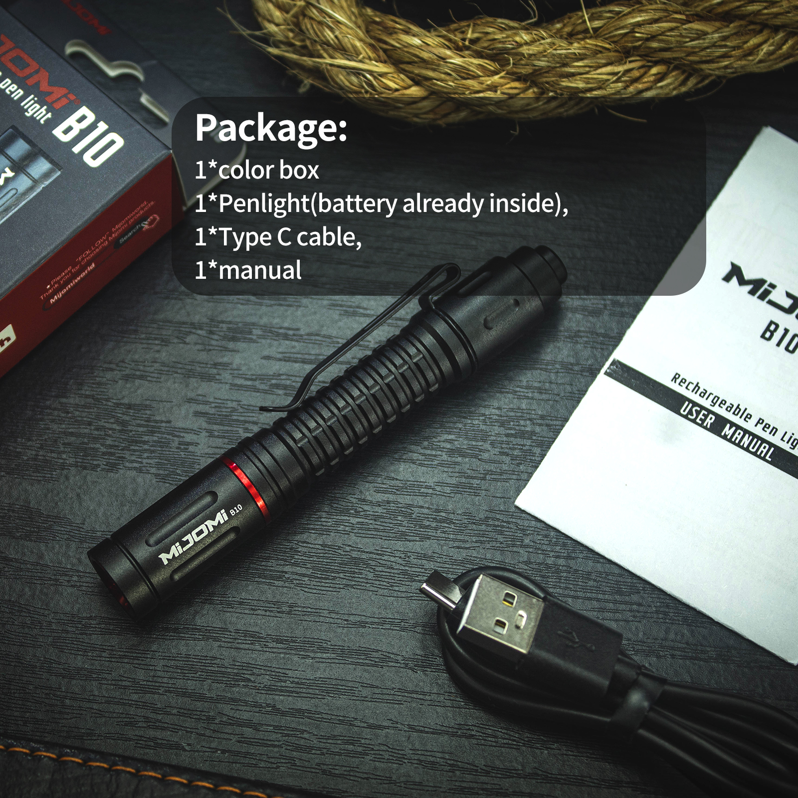 Rechargeable Pockets Pen Light