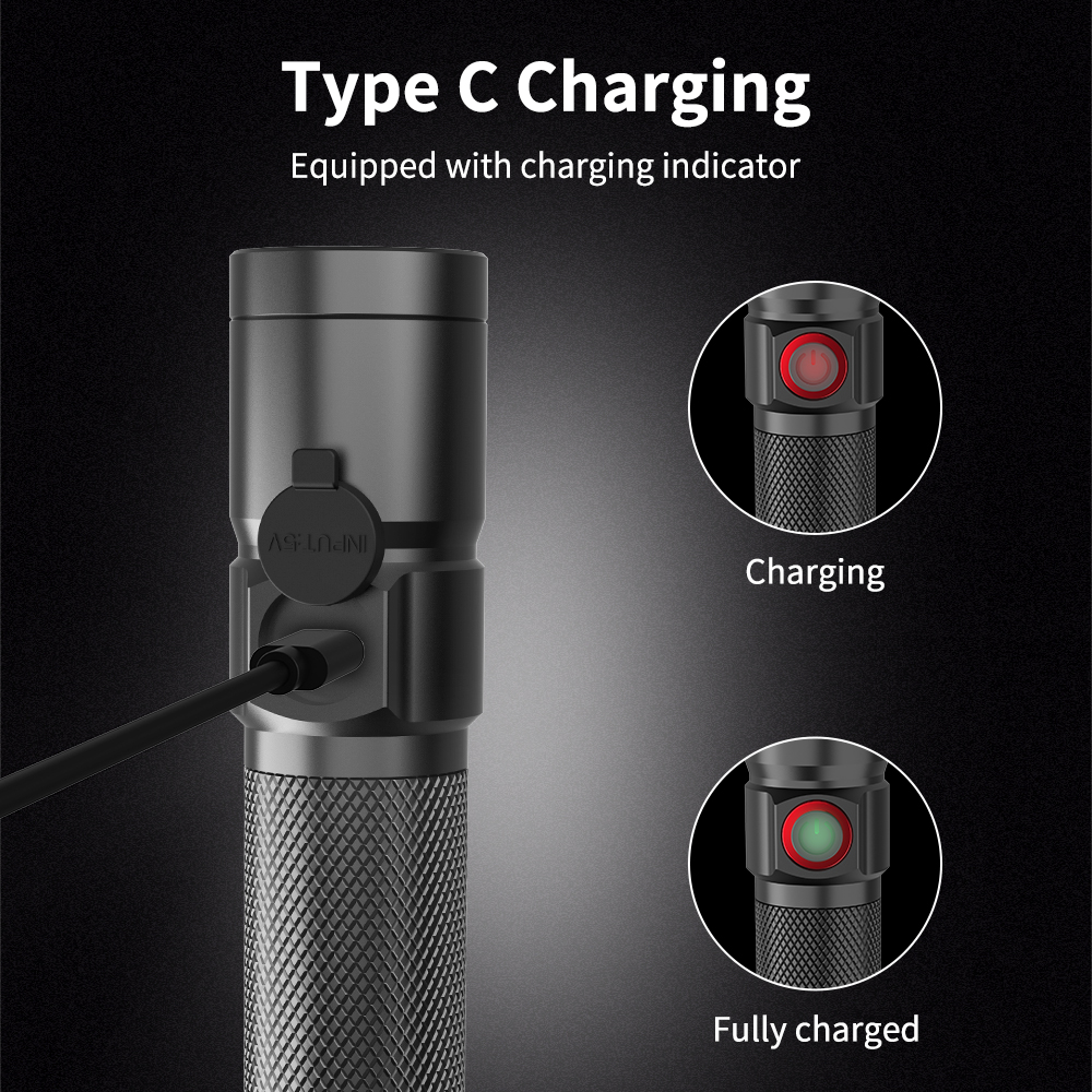 Compact Size Rechargeable Flashlight