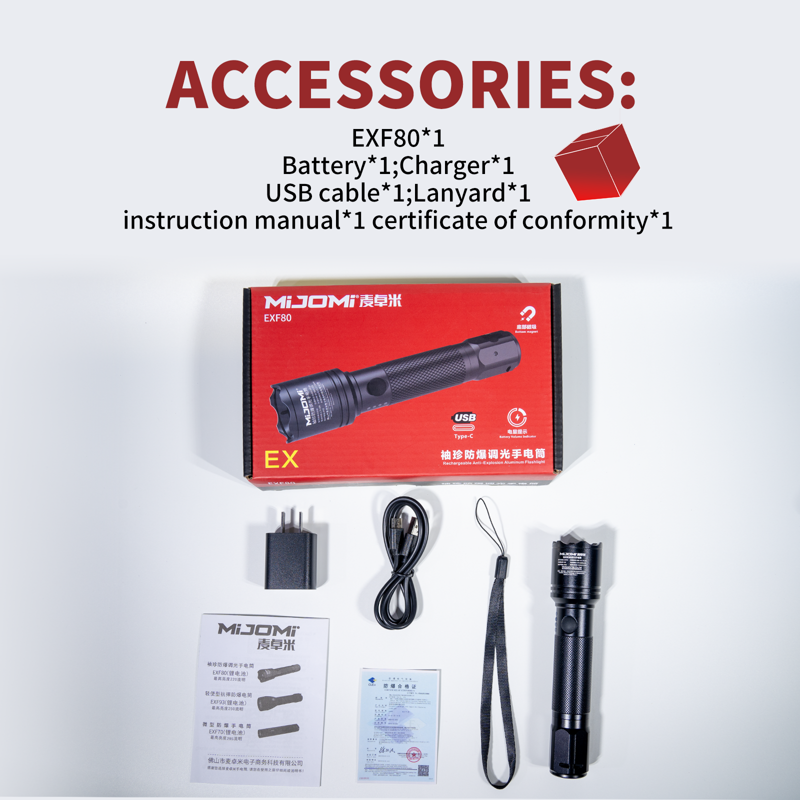 Rechargeble Anti-Explosion Flashlight