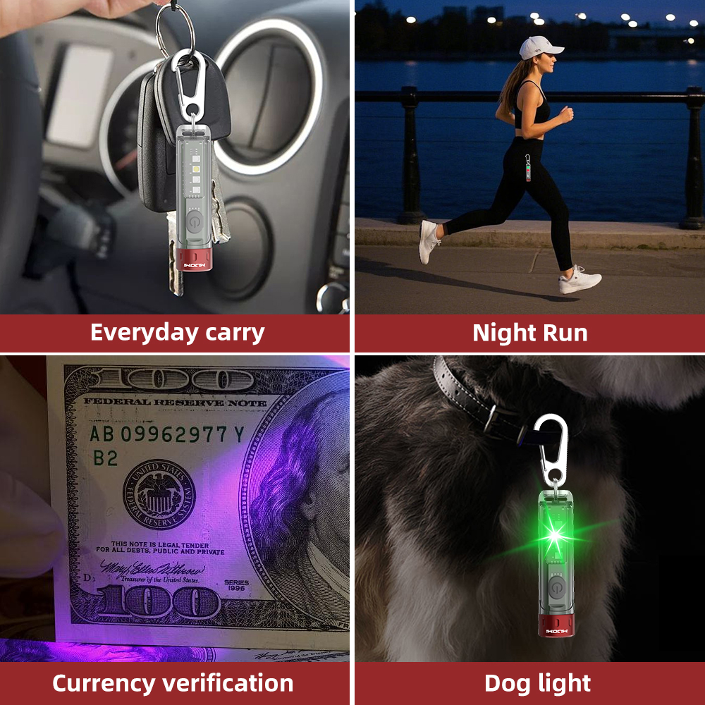 Mini Rechargeable Keychain Flashlight
