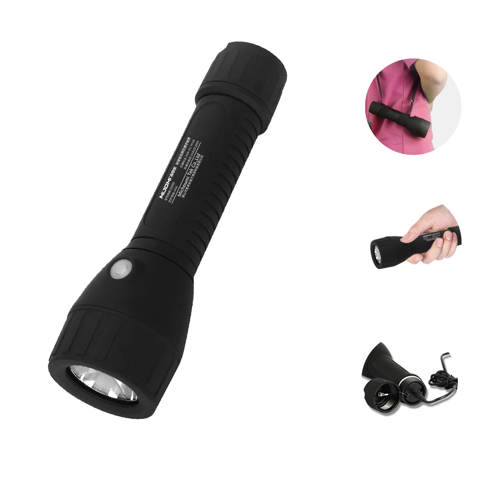 Rechargeable Portable Impact Resistant Anti-Explosion Flashlight