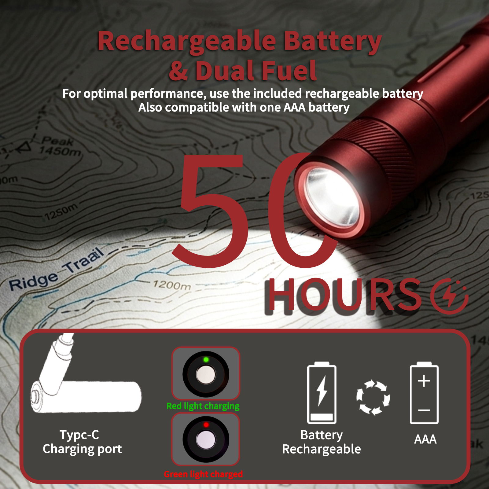 Mini Rechargeable Key-chain Flashlight
