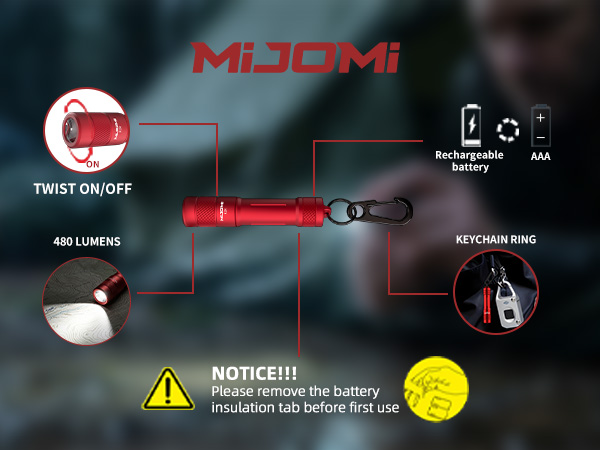Mini Rechargeable Key-chain Flashlight