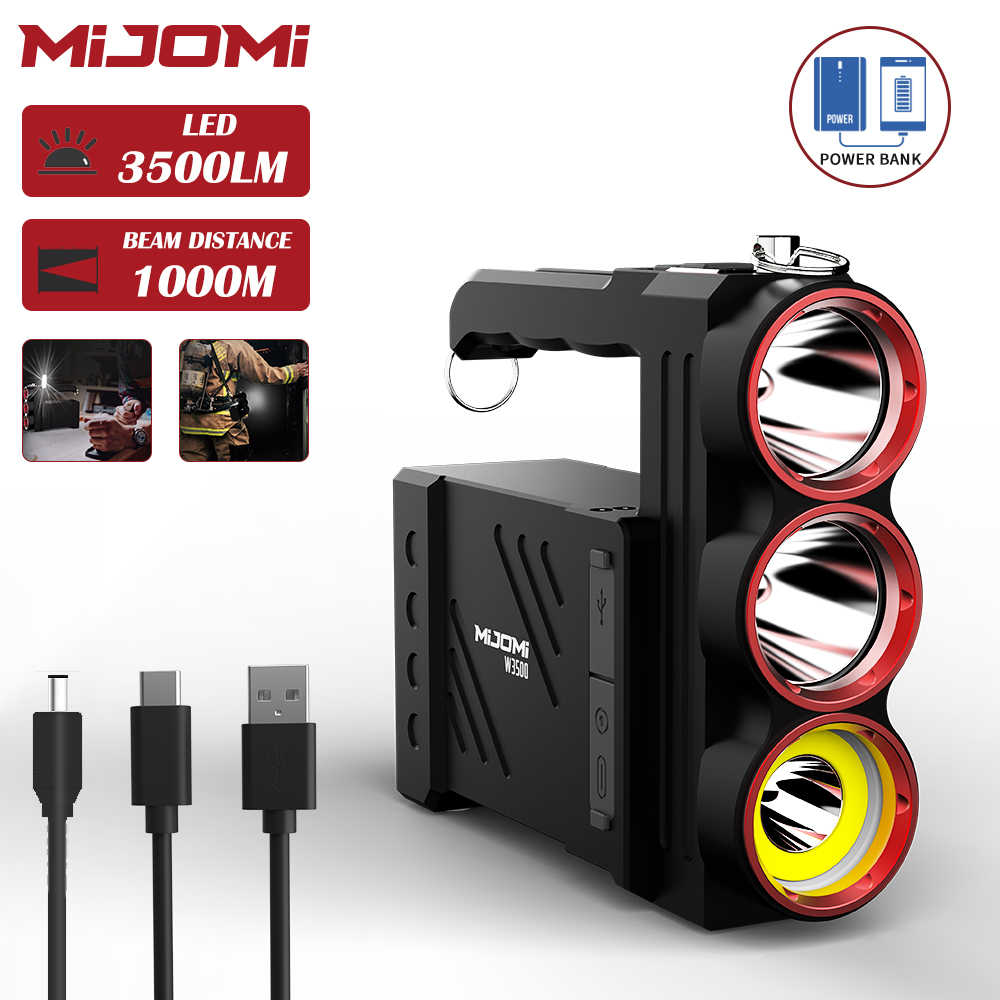 Portable Far Thrower Rechargeable worklight