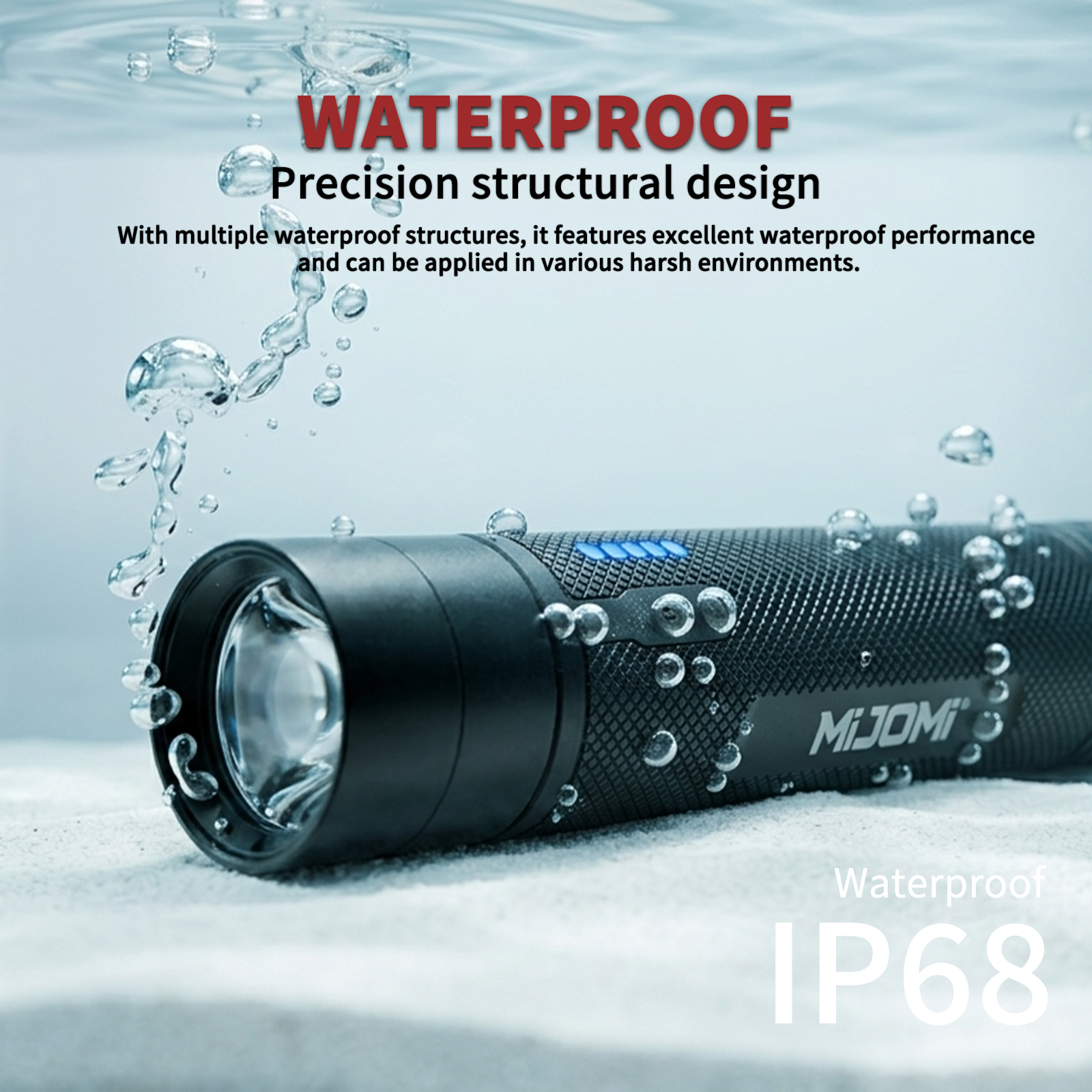 Compact Size Rechargeable Anti-Explosion Flashlight