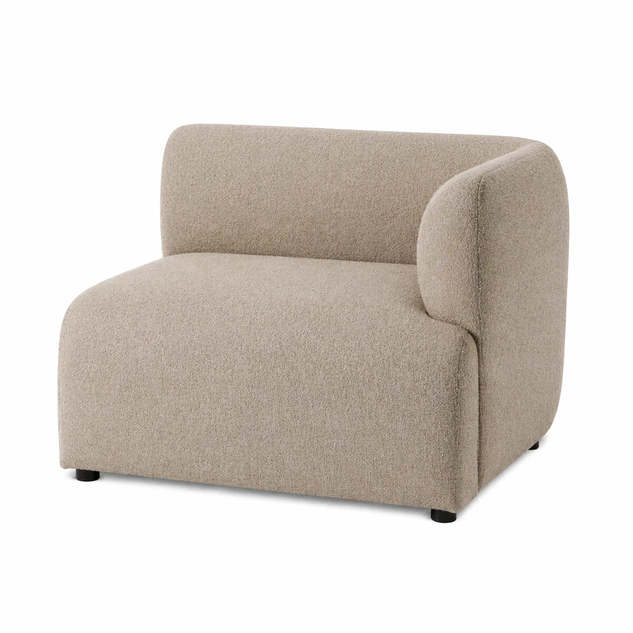 Módulo lateral derecho tapizado en tono beige con dise?o moderno y envolvente-zenluxor