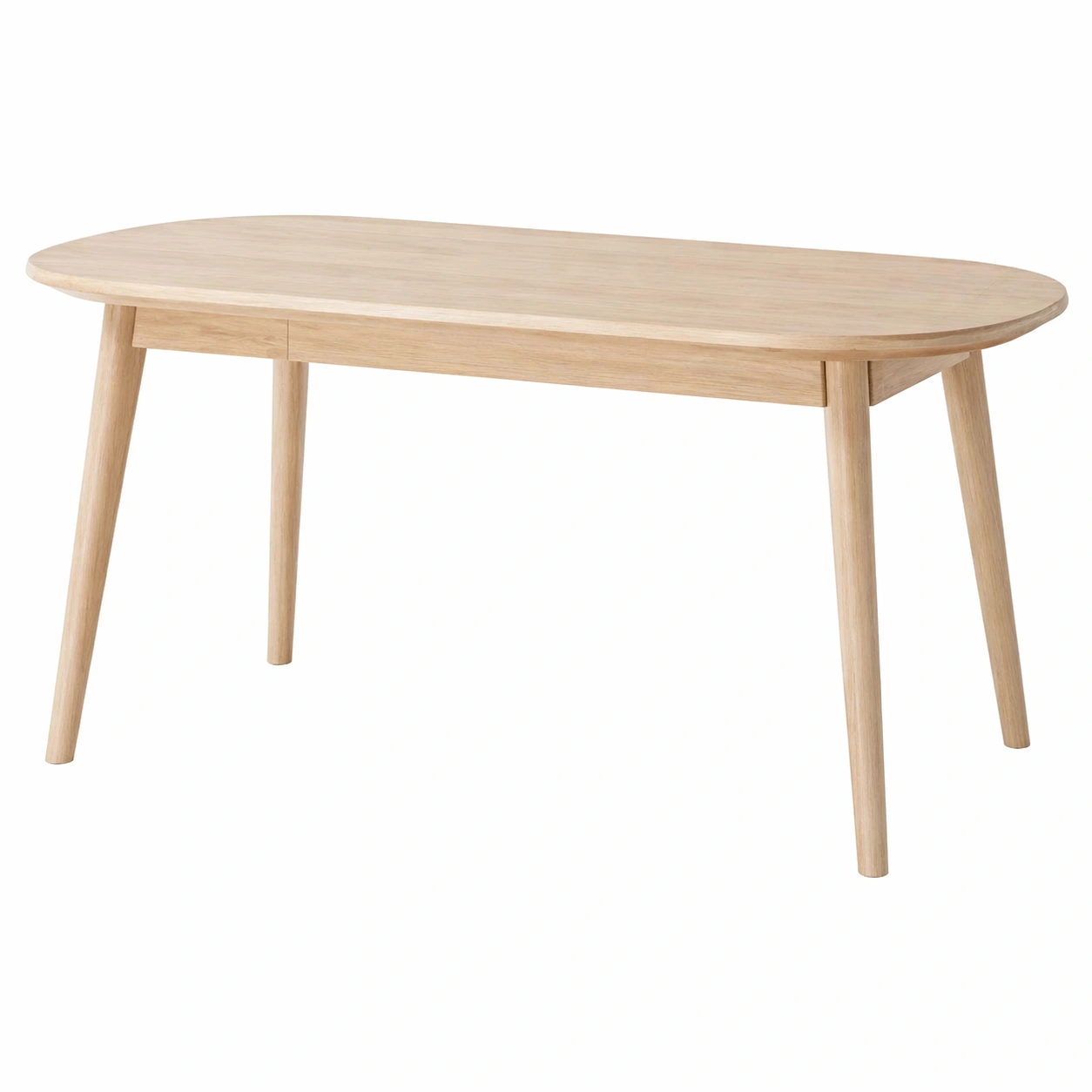 Mesa de comedor extensible de madera clara estilo nórdico 130/190x80 cm-zenluxor