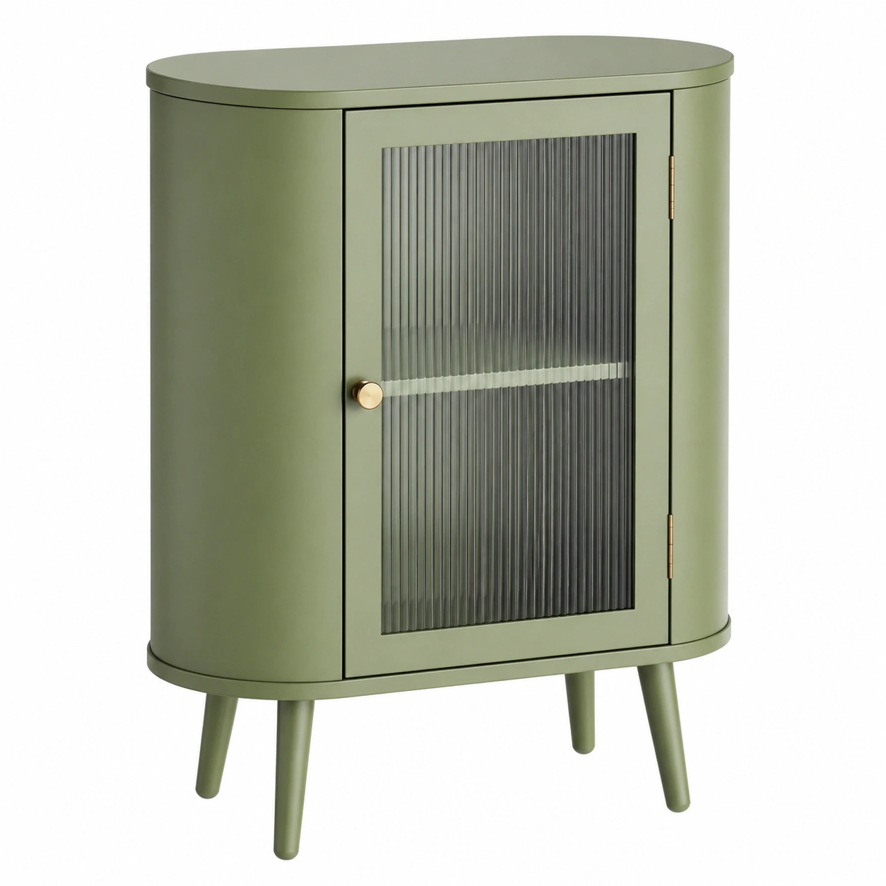 Armario auxiliar moderno de metal con puerta de vidrio acanalado-timberlyfe