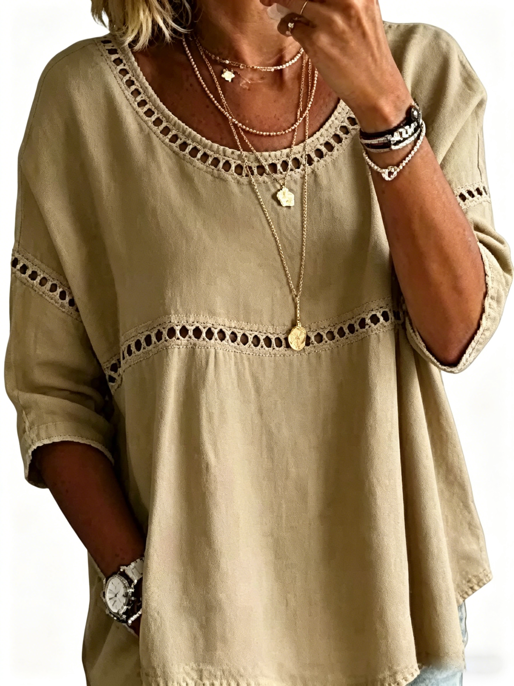 Women's Vintage Abstract Casual Loose Blouse Shirt - product image 37