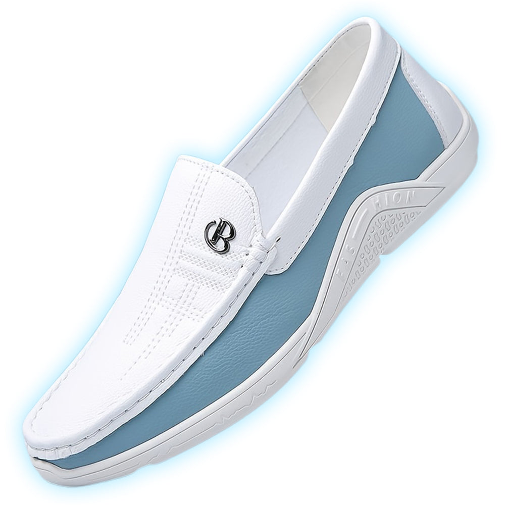 Men's Metal-Buckle Slip-On Loafers