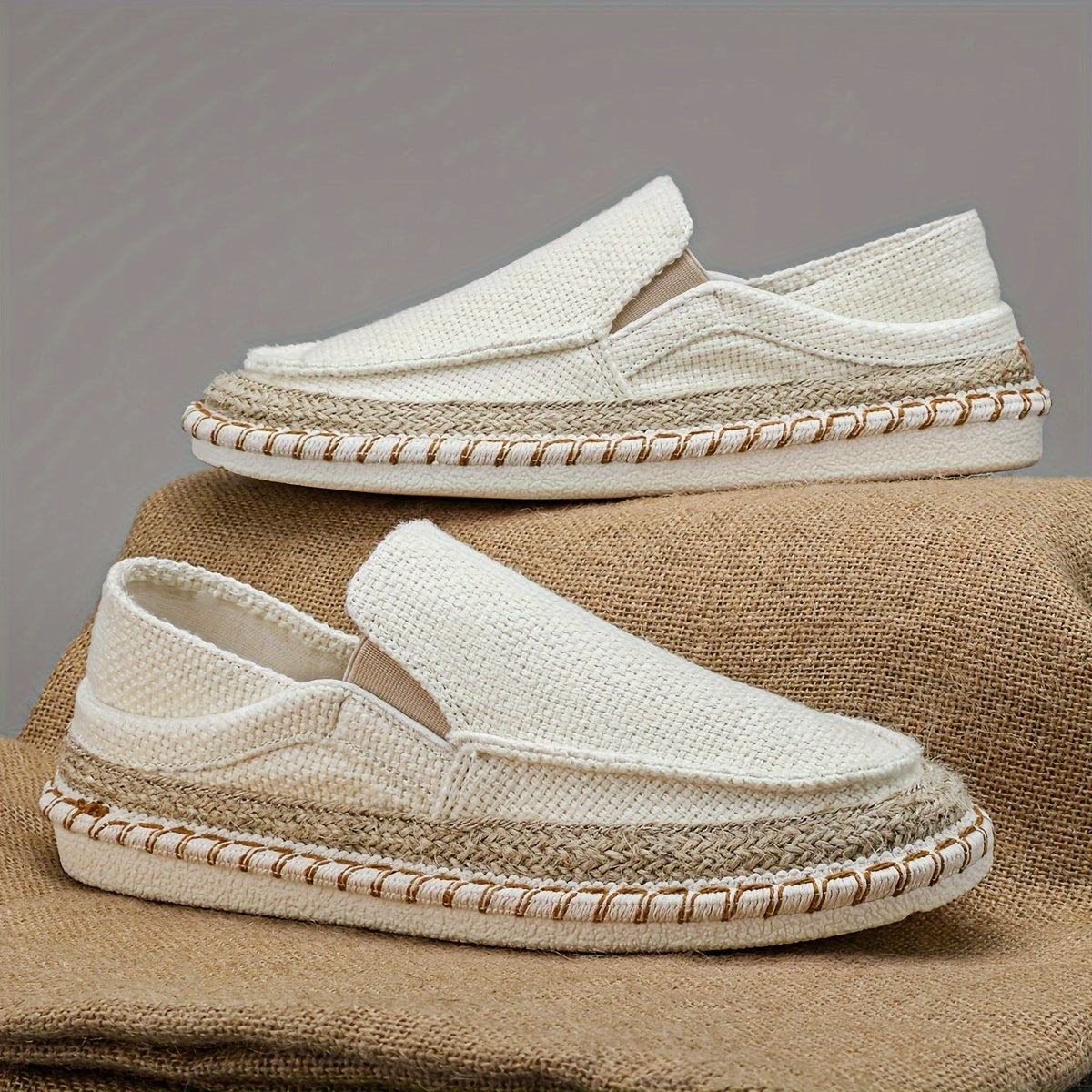 Men's Woven Slip-On Espadrille Shoes