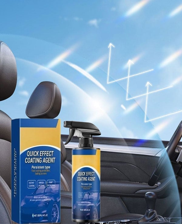 Car coating spray bottle and product set