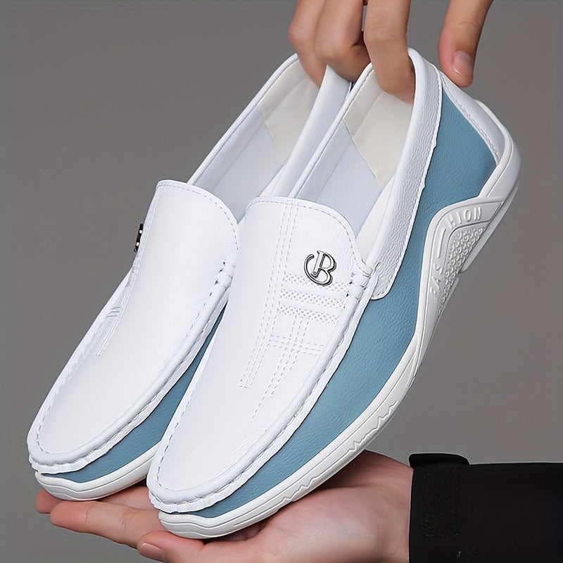 Men's Metal-Buckle Slip-On Loafers