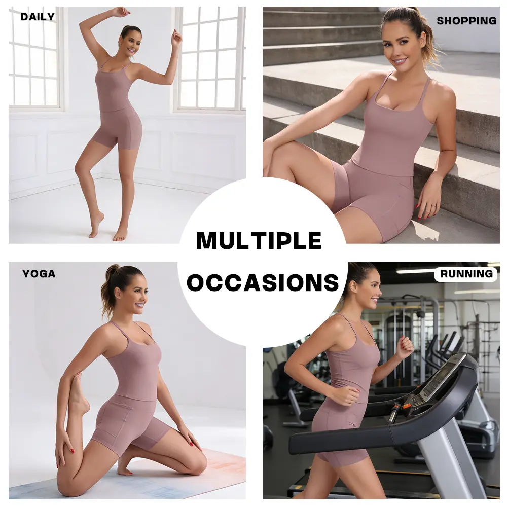 3-Pack Slim Buttery Soft Longline Sports Bra Tank Top - product image 2
