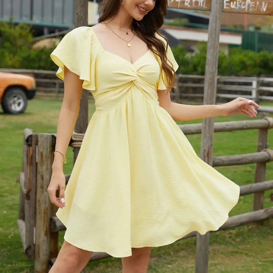 Women's Summer Sweetheart Neckline Mini Dress - product image 5