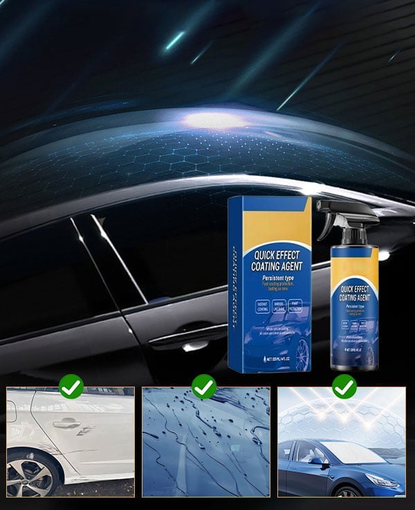 Faded car paint before coating spray treatment