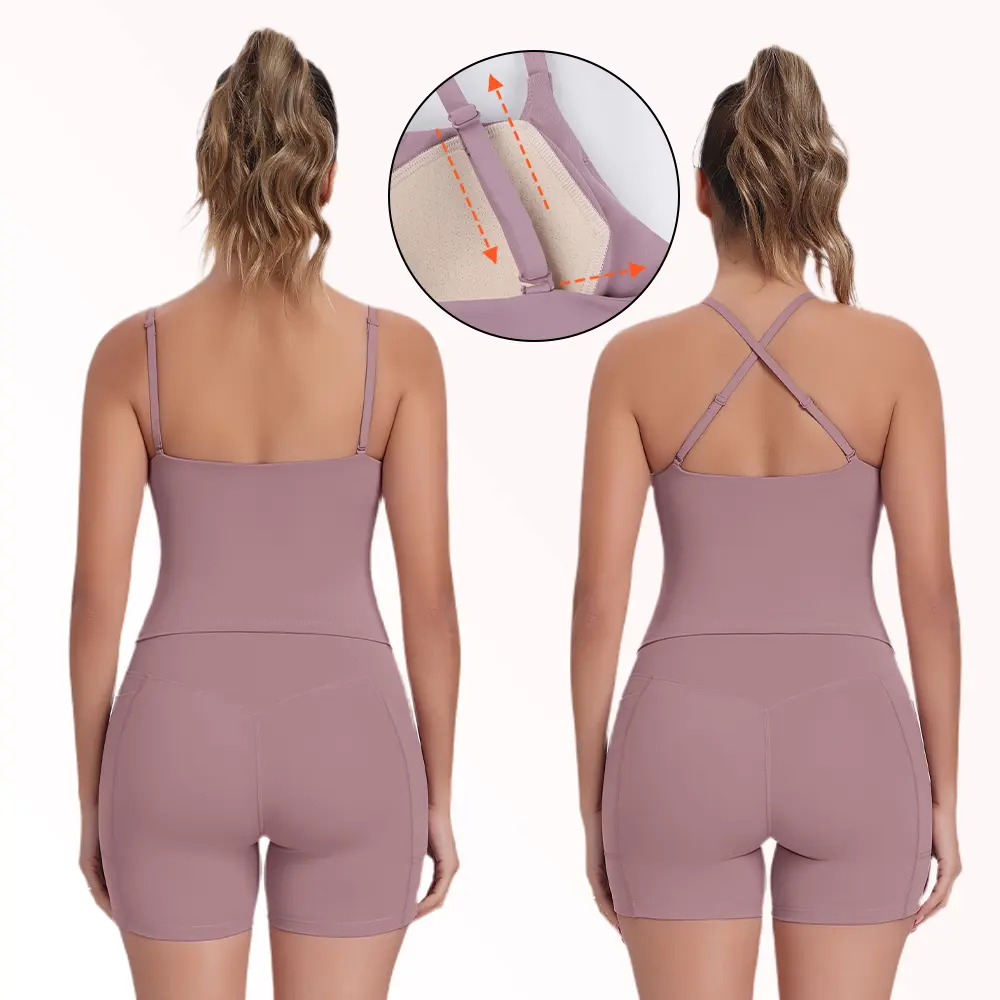 3-Pack Slim Buttery Soft Longline Sports Bra Tank Top - product image 5