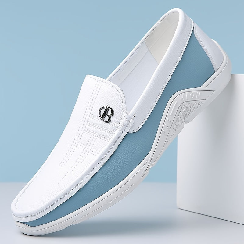 Men's Metal-Buckle Slip-On Loafers