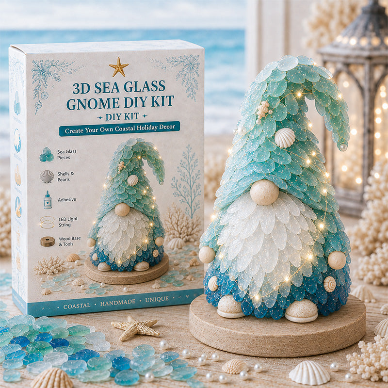🔥Last Day 49% OFF-Buy 3 Get 1 Free🎄🌊✨ DIY 3D Sea Glass Art Kit – Coastal & Christmas Collection