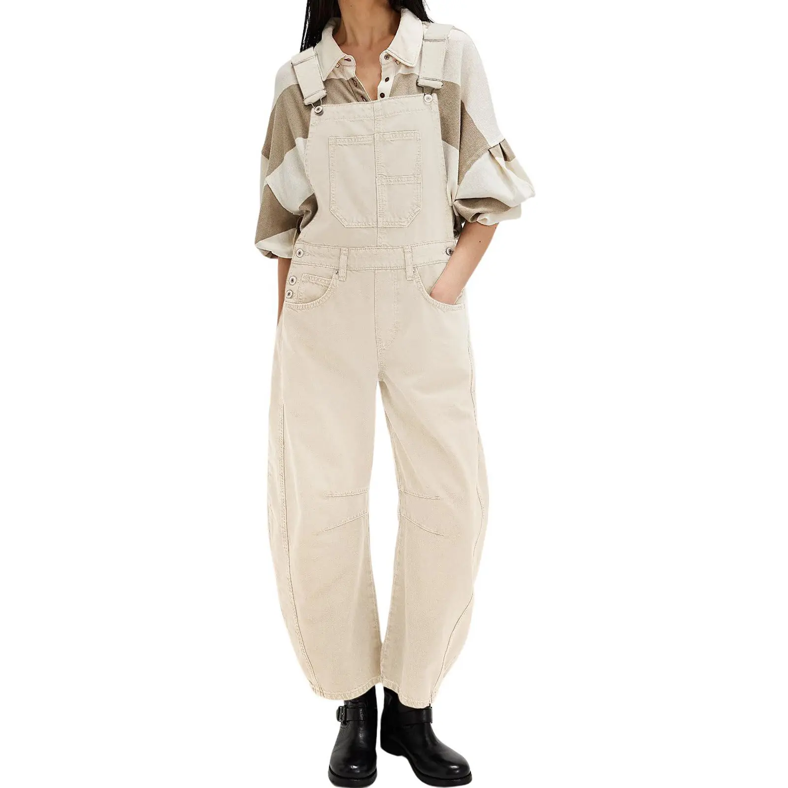 Women's Wide-Leg Denim Overalls - Y2K Style - product image 3