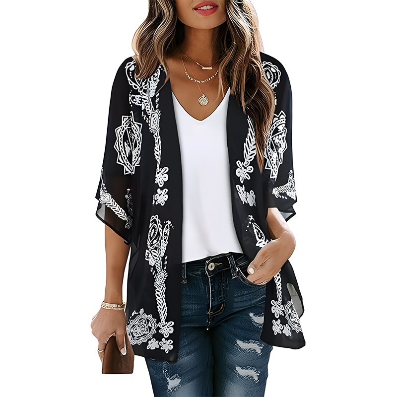 Women Floral Kimono Beach Cover Up - product image 6