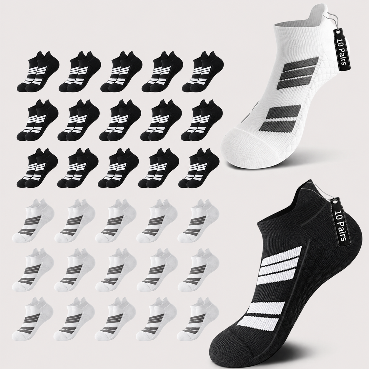 Unisex Low-Cut No-Show Sports Socks