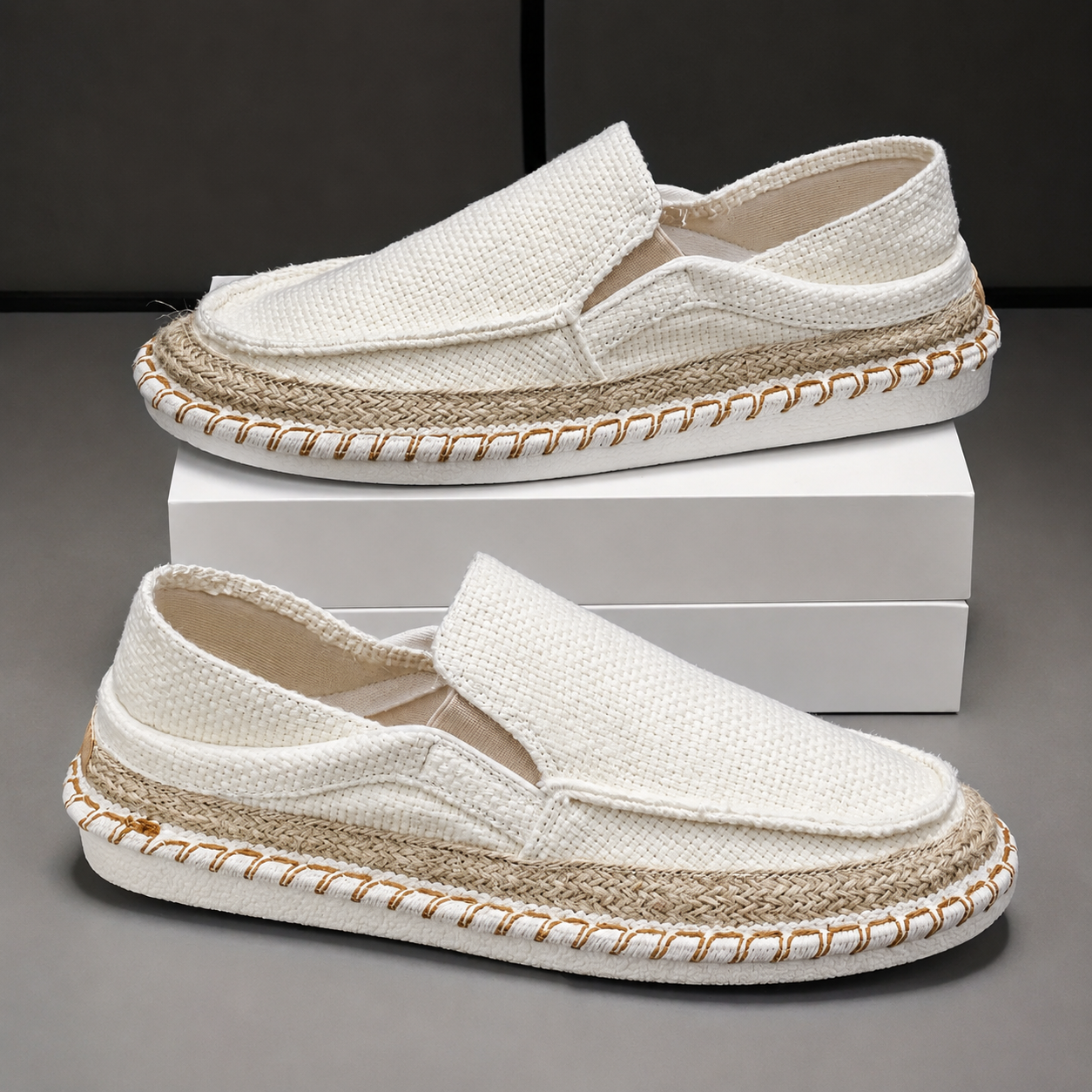 Men's Woven Slip-On Espadrille Shoes