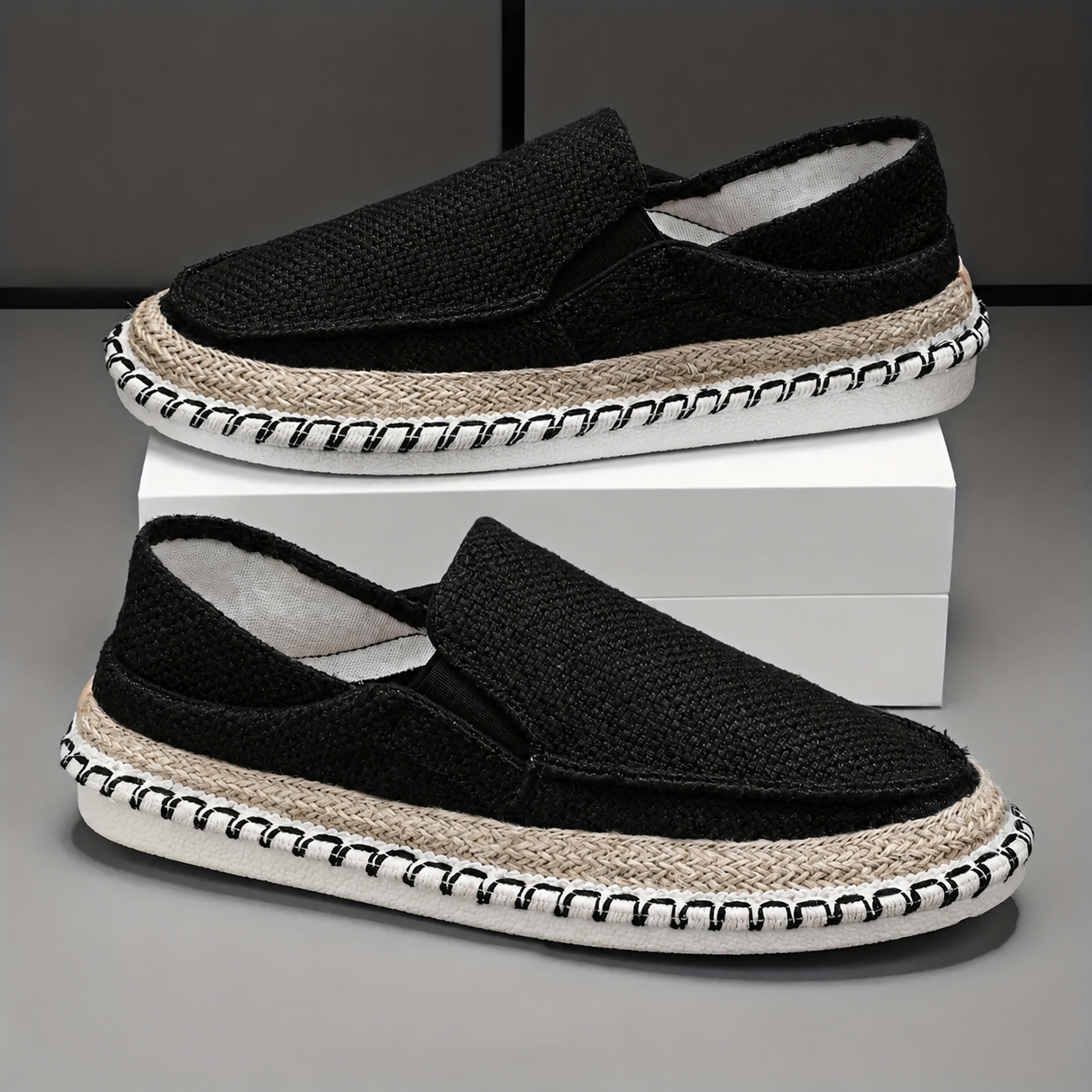 Men's Woven Slip-On Espadrille Shoes