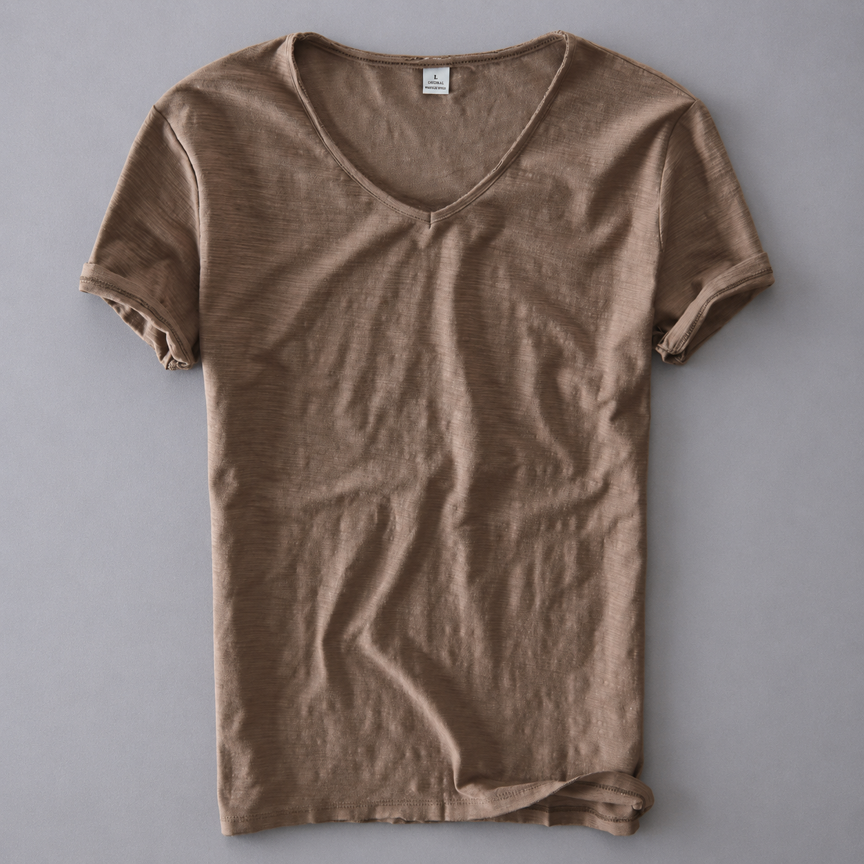 Men's Cloud-Soft Cotton V-Neck T-Shirt