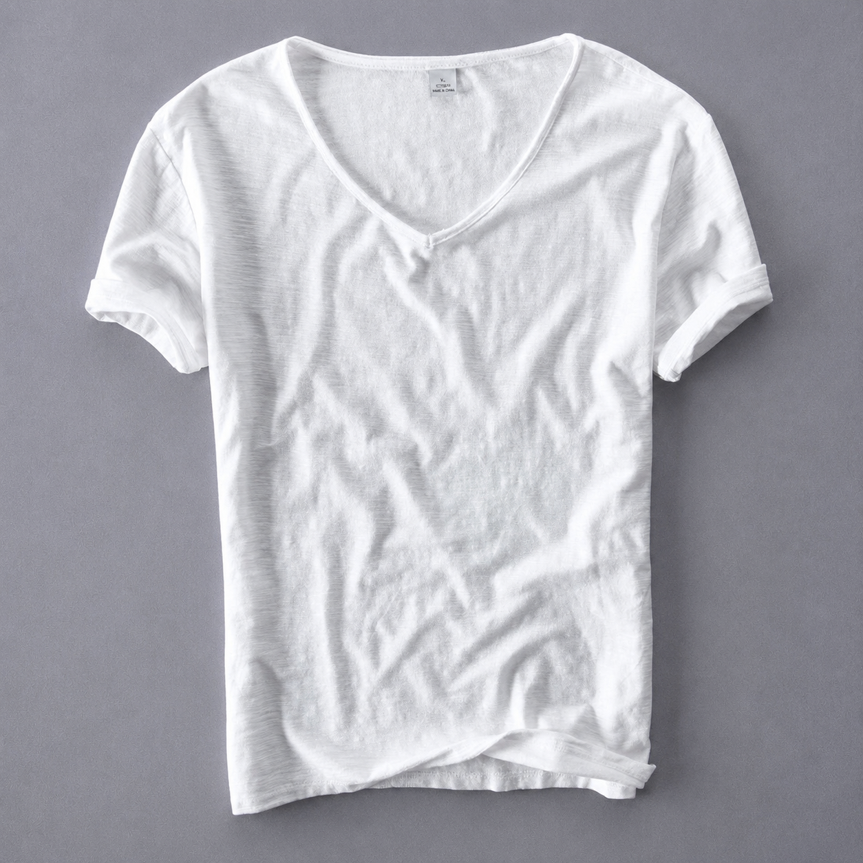 Men's Cloud-Soft Cotton V-Neck T-Shirt