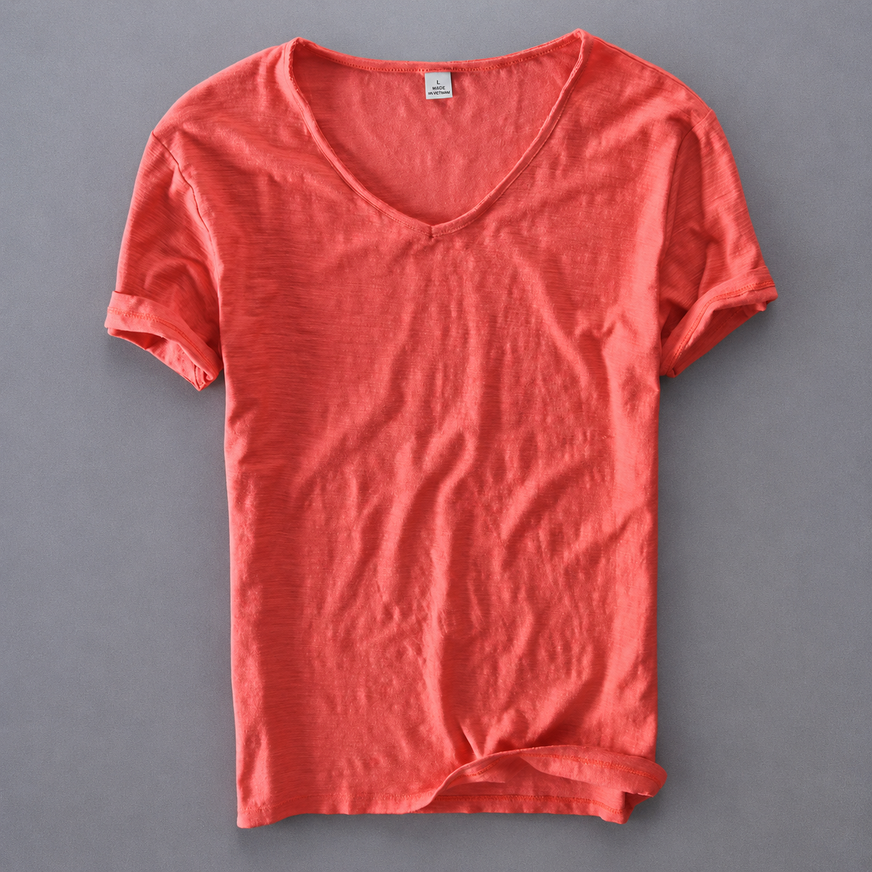 Men's Cloud-Soft Cotton V-Neck T-Shirt