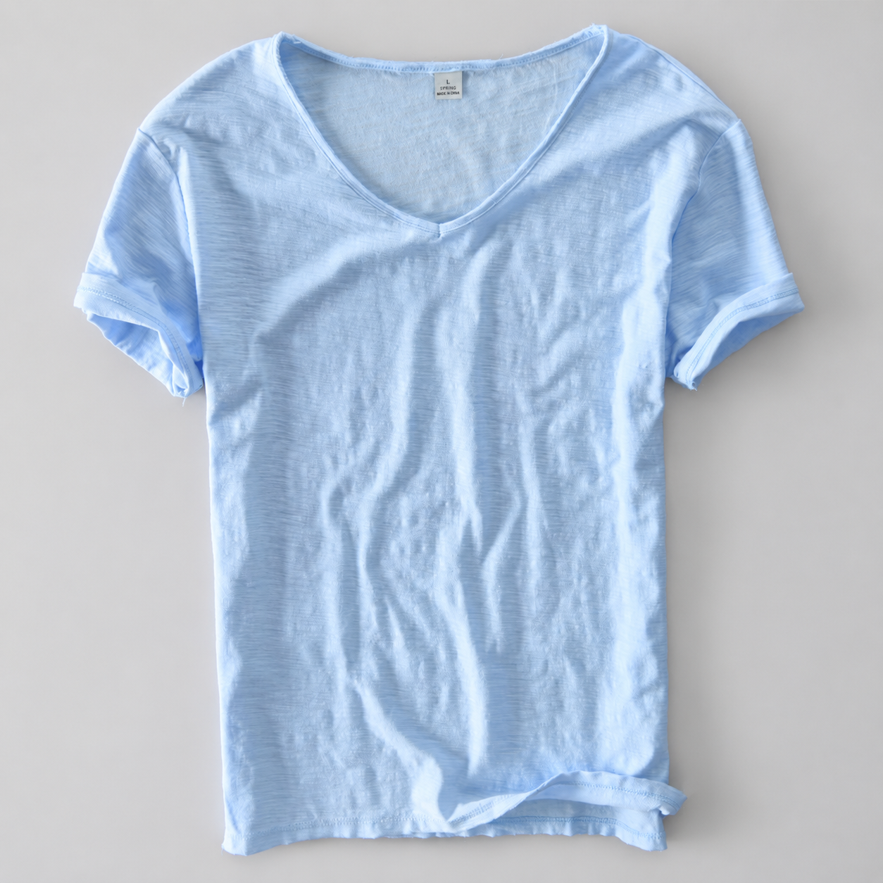 Men's Cloud-Soft Cotton V-Neck T-Shirt
