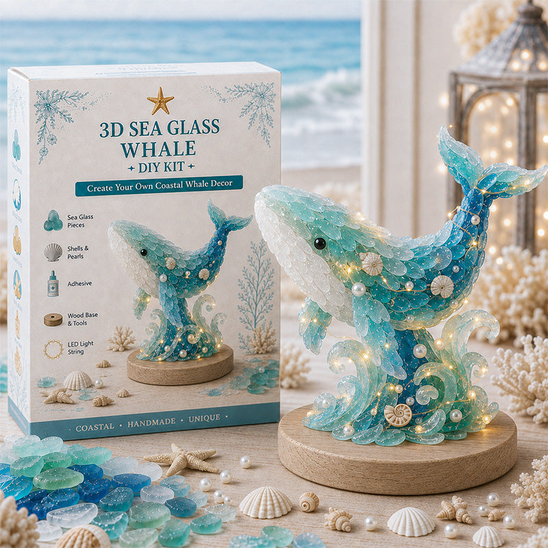 🔥Last Day 49% OFF-Buy 3 Get 1 Free🎄🌊✨ DIY 3D Sea Glass Art Kit – Coastal & Christmas Collection