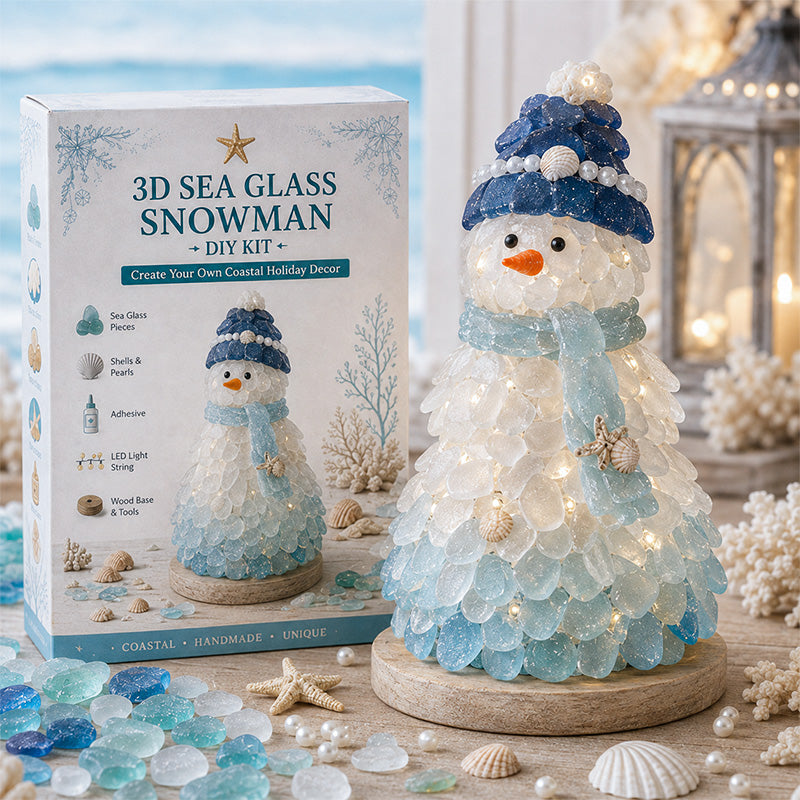 🔥Last Day 49% OFF-Buy 3 Get 1 Free🎄🌊✨ DIY 3D Sea Glass Art Kit – Coastal & Christmas Collection