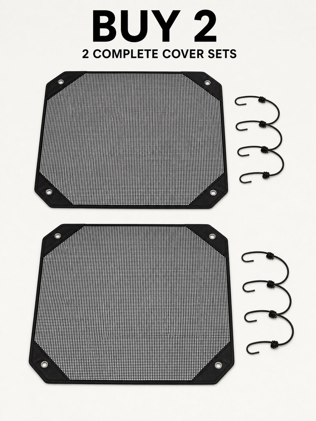 Buy 2 outdoor AC condenser top mesh cover sets